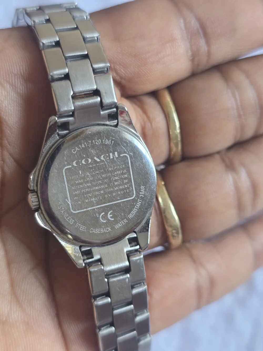 Coach Two-Tone Silver and Gold Ladies Bracelet Watch